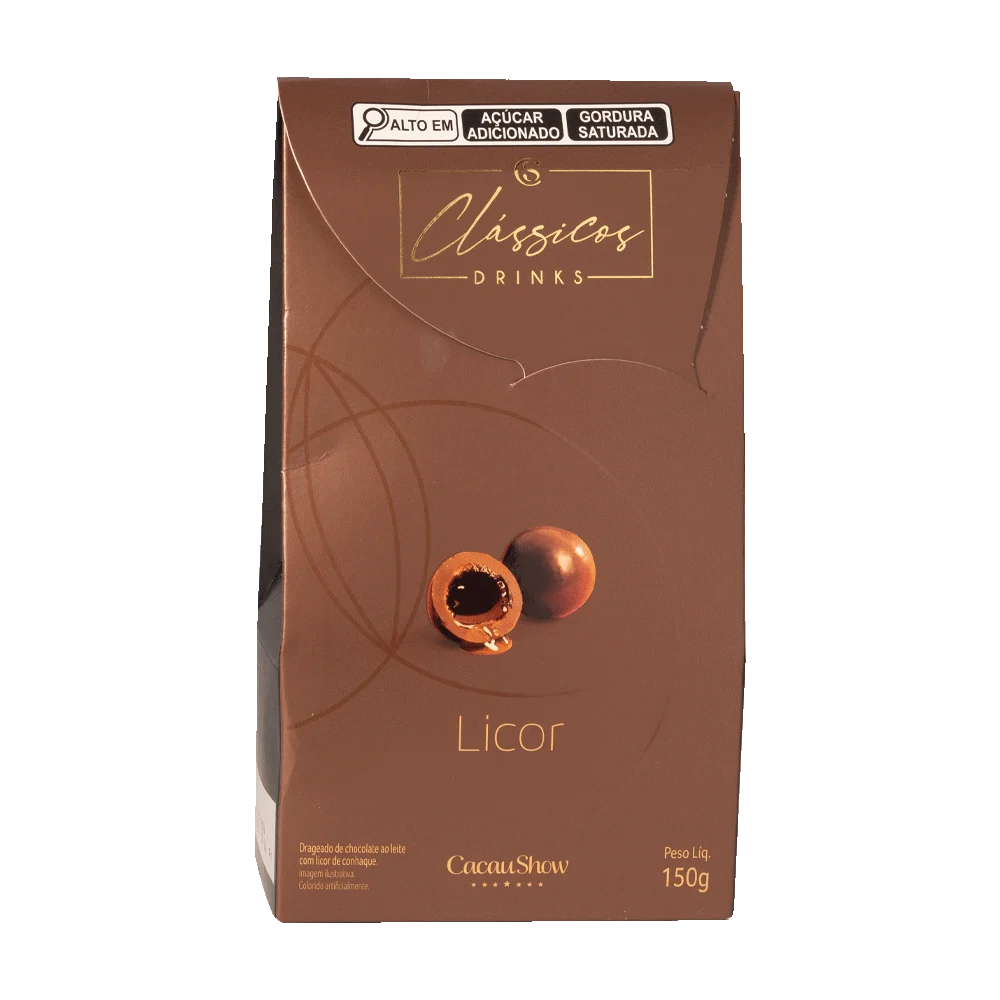 Drageados Cl&aacute;ssicos ao Leite com Licor 150g, , large. image number 0