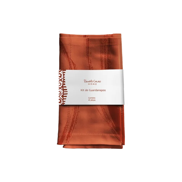 Kit 2 Guardanapos Terracota Bendito Cacao