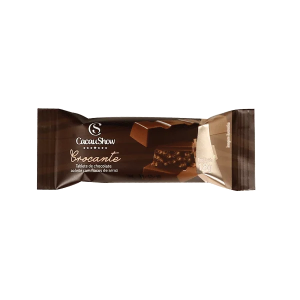Tablete de Chocolate ao Leite Crocante 18g
