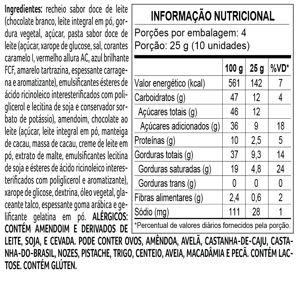 Drageado Bytes Brasil Pa&ccedil;oca 100g, , large. image number 2