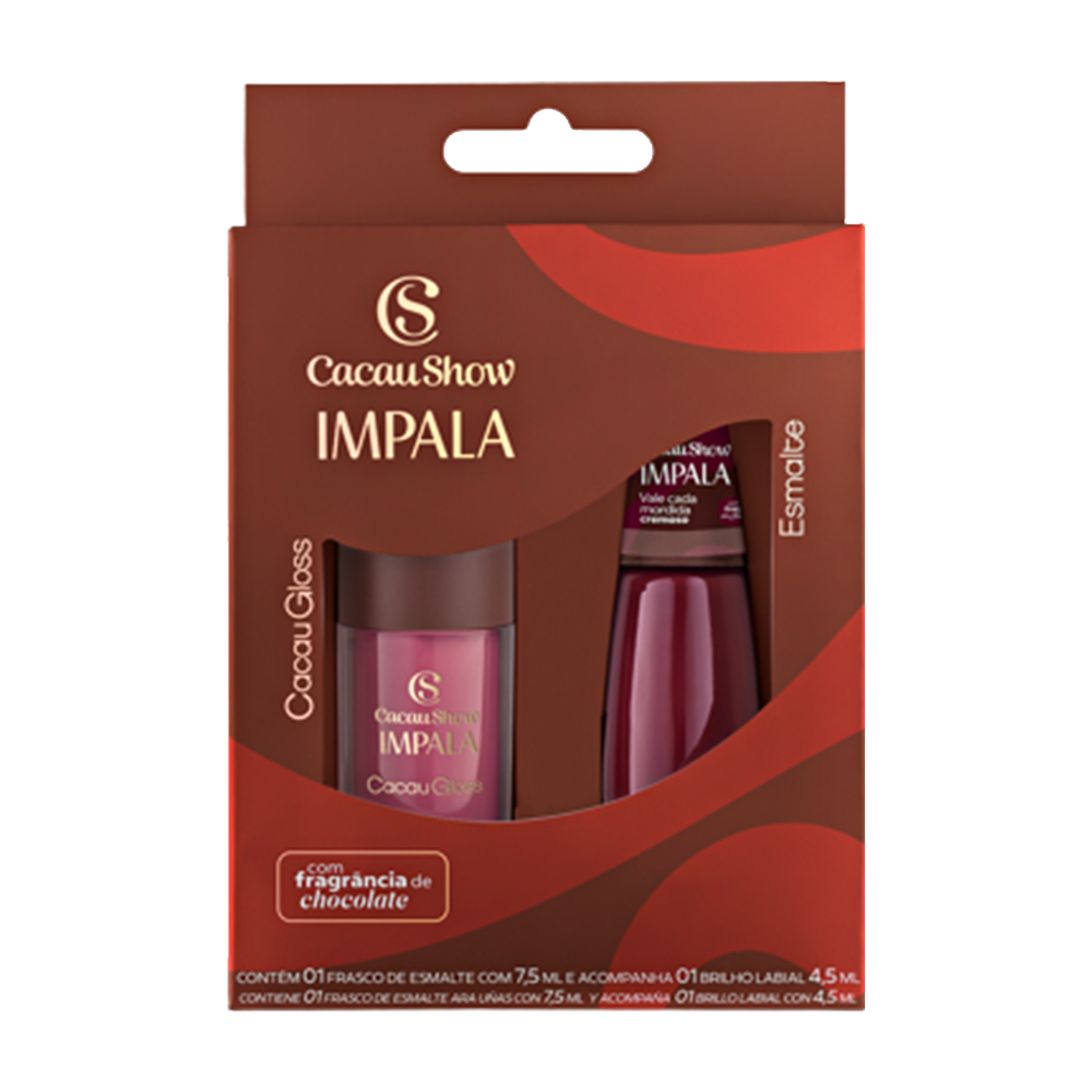 Kit Impala Rosa com Esmalte e Gloss Labial, , large. image number 0