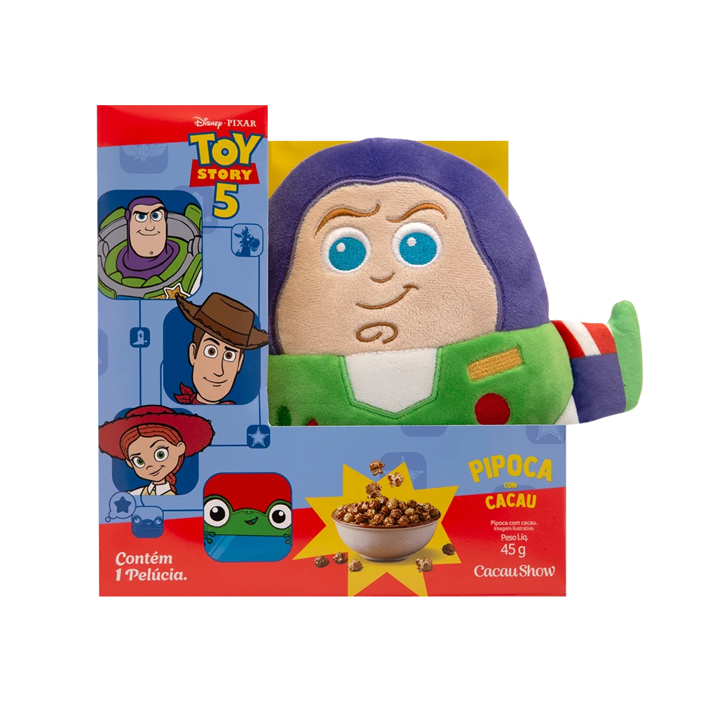 Caixa Pipoca Buzz Lightyear Toy Story 45g, , large. image number 0