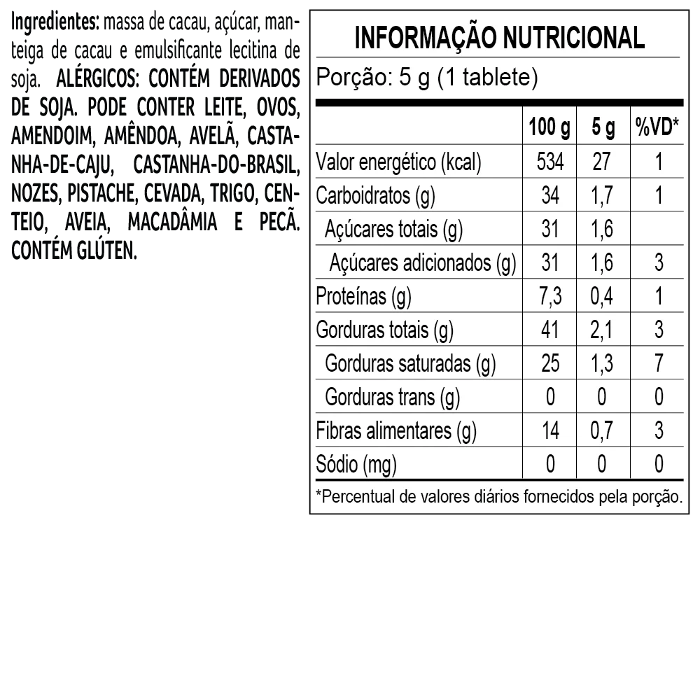 Tablete Dedo de Deus 67% Cacau 5g, , large. image number 1