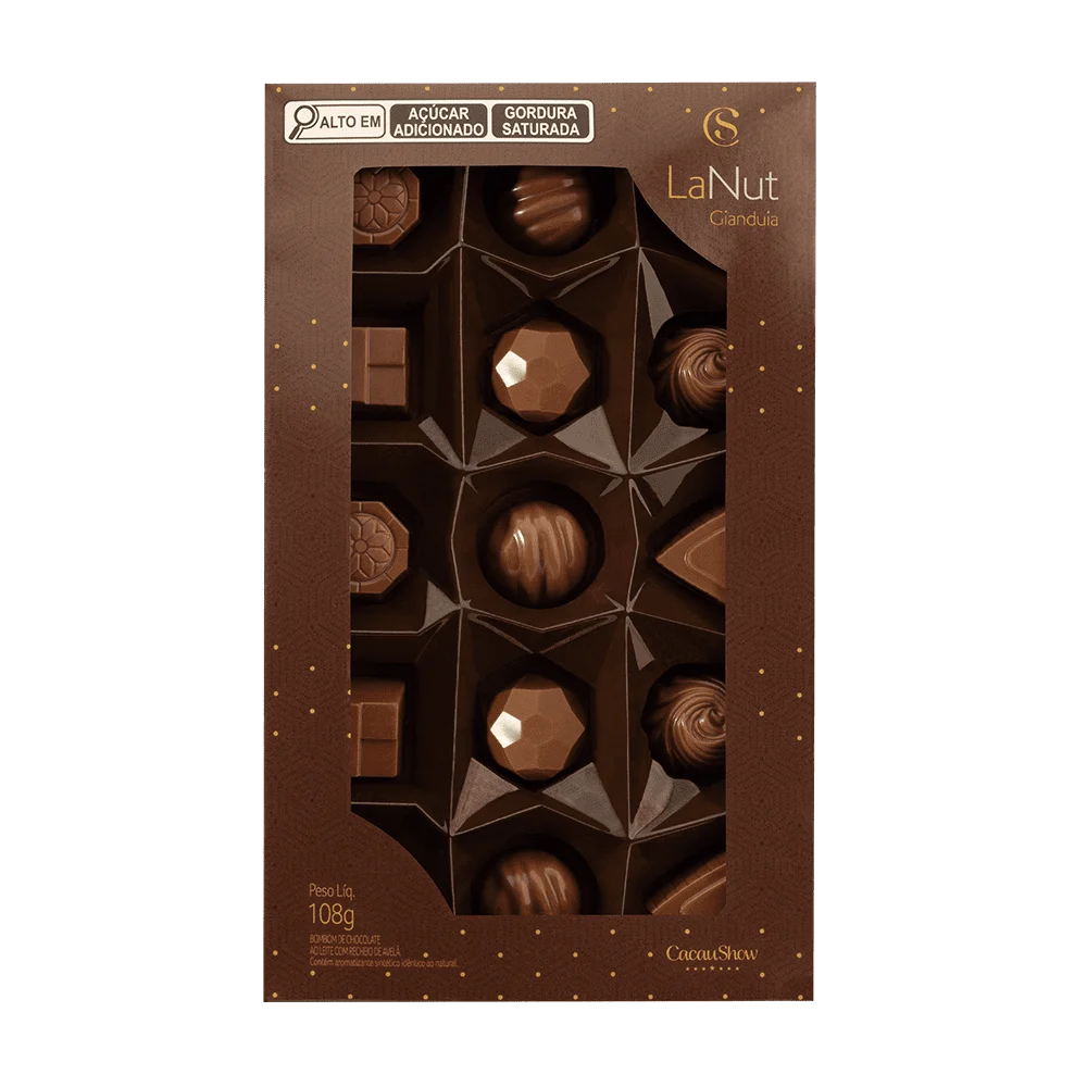 Caixa de Bombons Mini Show LaNut 108g, , large. image number 0