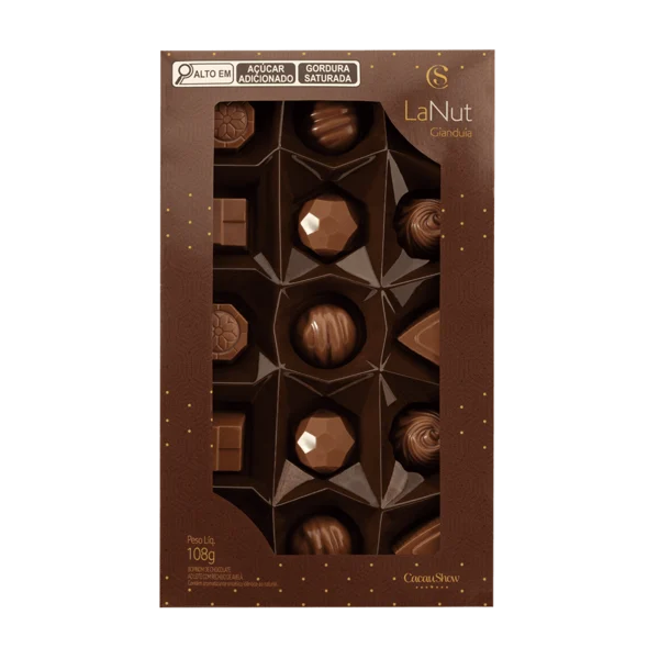 Caixa de Bombons Mini Show LaNut 108g