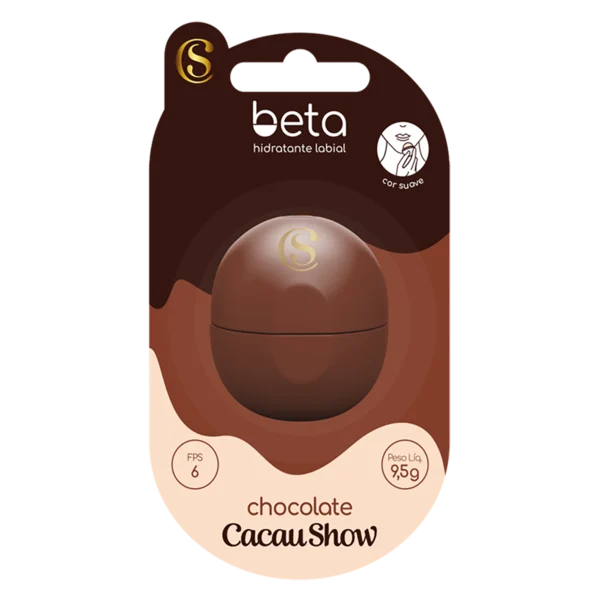 Hidratante Labial Beta Sabor Chocolate 9,5g