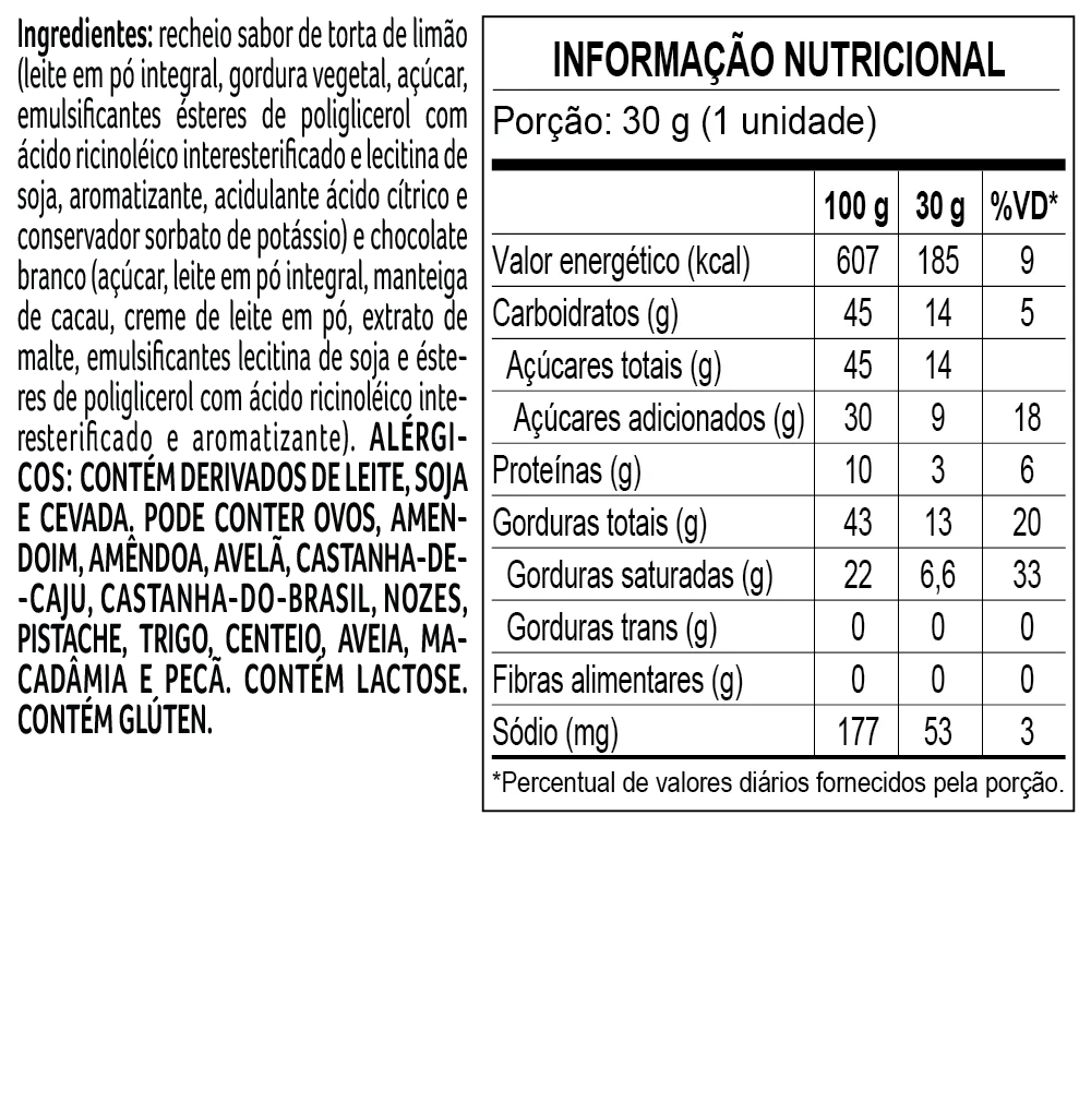 Trufa Torta de Lim&atilde;o 30g, , large. image number 1