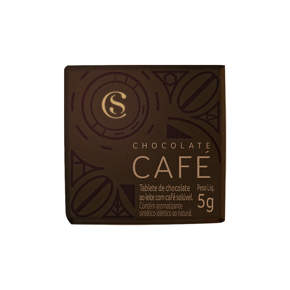 Tablete de Chocolate ao Leite Caf&eacute; 5g, , large. image number 0