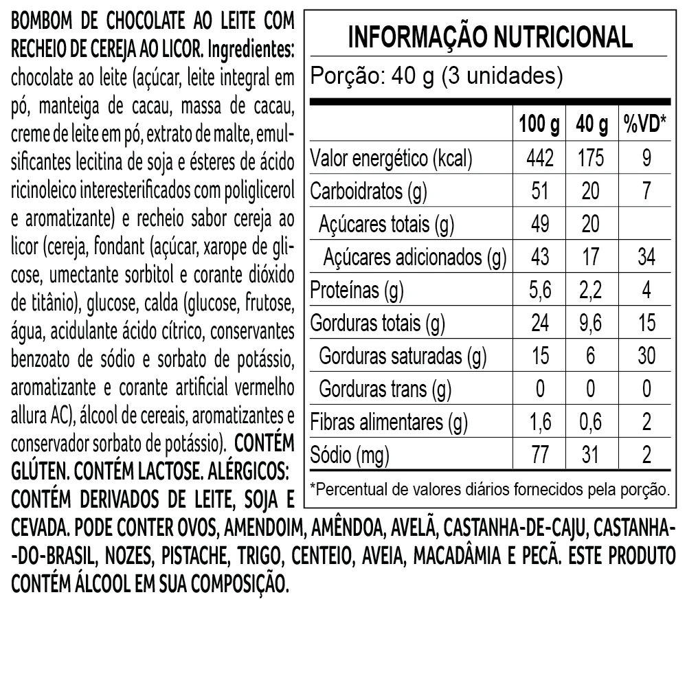 Caixa de Bombons Cl&aacute;ssicos Sortidos 120g, , large. image number 1