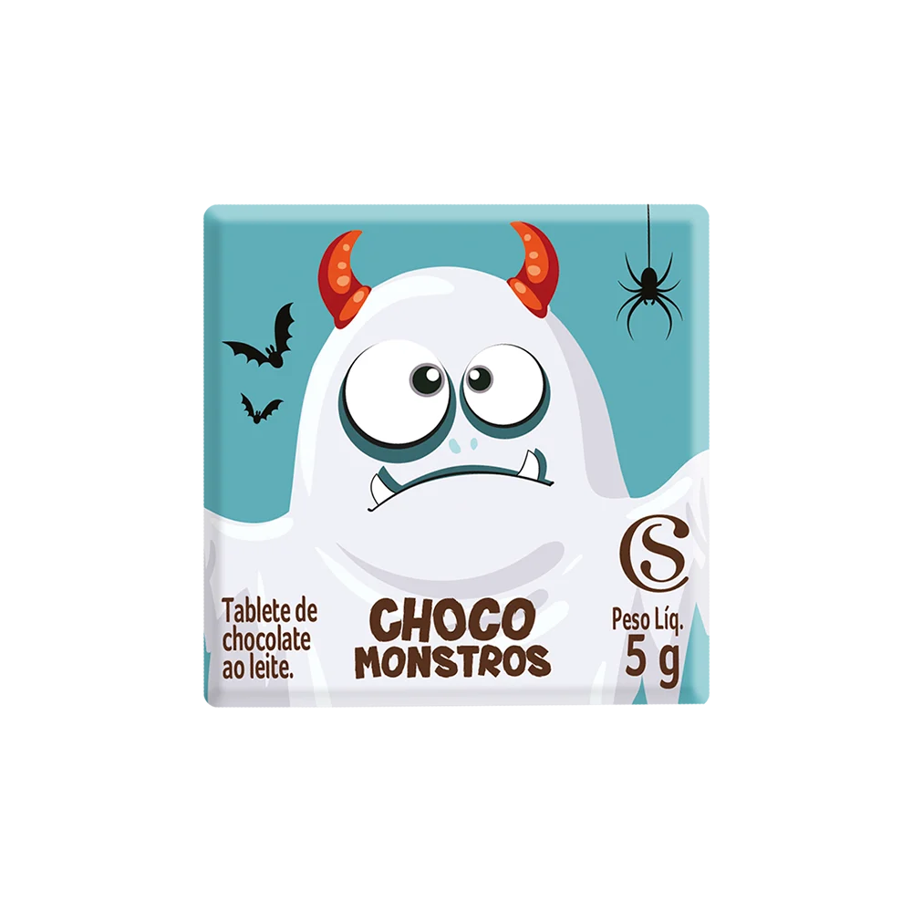 Tablete Halloween dos Chocomonstros Surpresa 5g, , large. image number 2