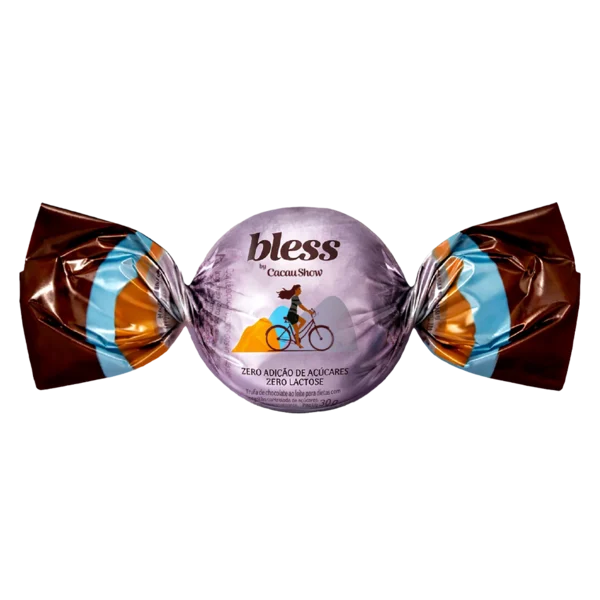 Trufa Bless Zero A&ccedil;&uacute;car e Zero Lactose de Chocolate ao Leite 30g