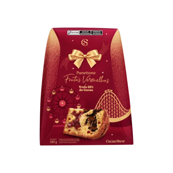 Panetone de Frutas Vermelhas 580g