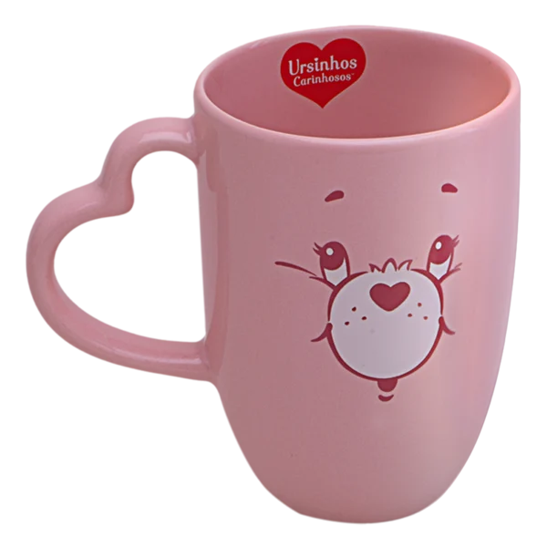Caneca Ursinhos Carinhosos Animadinha Rosa 350ml
