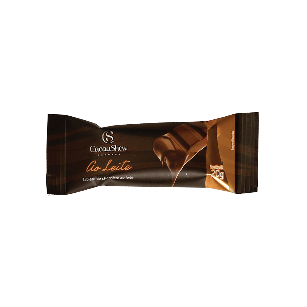 Tablete de Chocolate ao Leite 20g, , large. image number 0