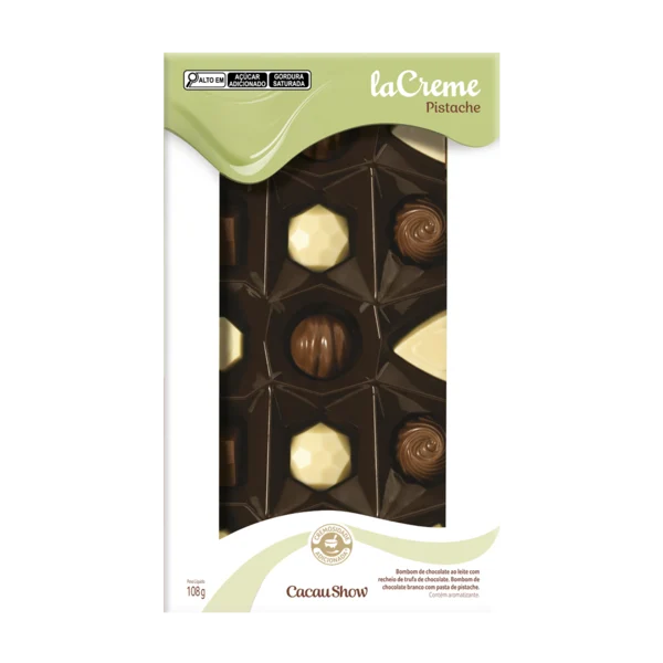 Caixa de Bombons laCreme Mini Show Pistache 108g