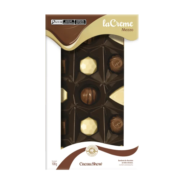 Caixa de Bombons Mini Show laCreme Sortido 108g