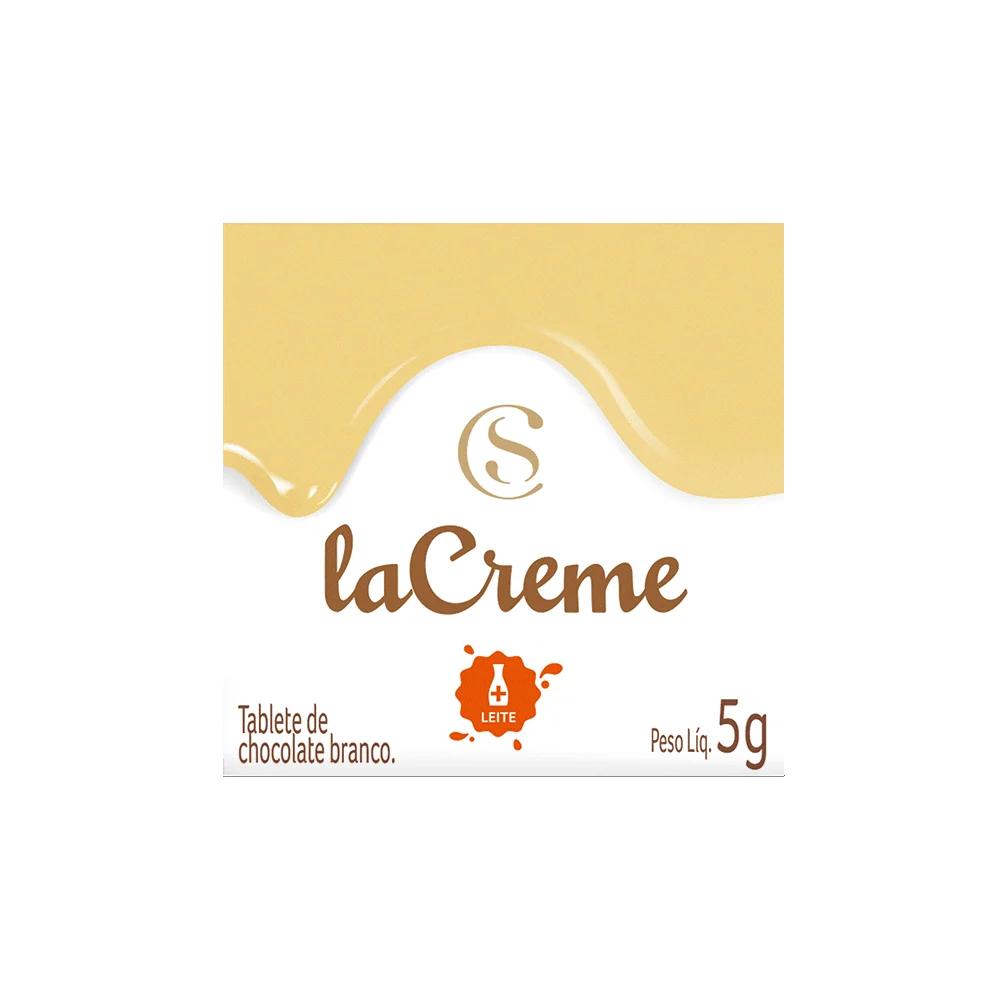 Tablete laCreme de Chocolate Branco 5g, , large. image number 0