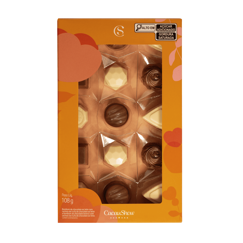 Caixa de Bombons Mini Show Sortido Amor 108g, , large. image number 0