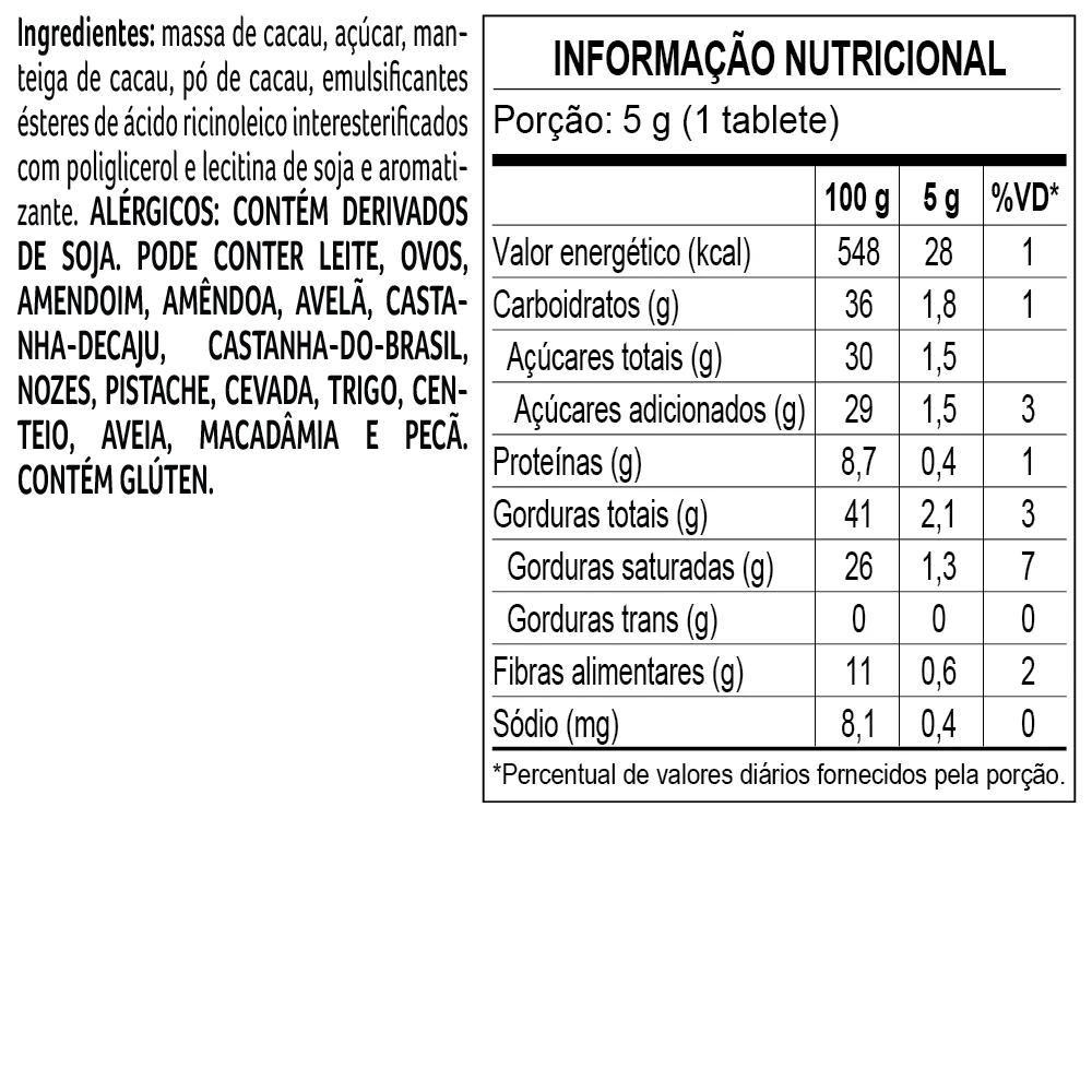 Tablete de Chocolate Intenso Bendito Cacao 70% 5g, , large. image number 1