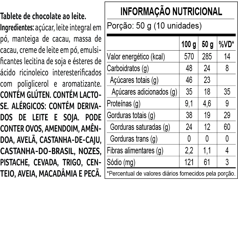 Caixa de Tabletes 7 Chocolates 350g, , large. image number 3