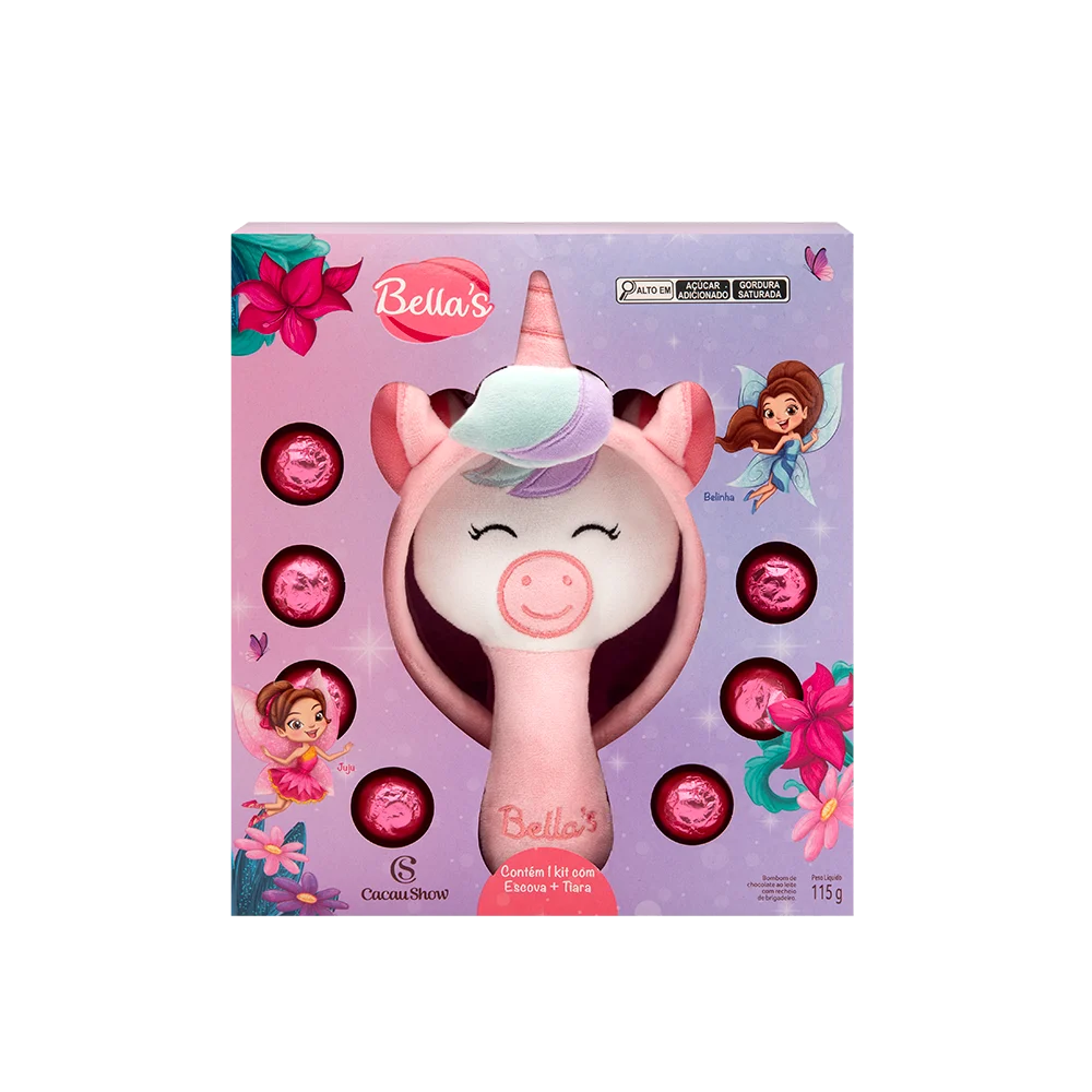 Kit Bella&rsquo;s Escova e Tiara com Bombons 115g, , large. image number 0