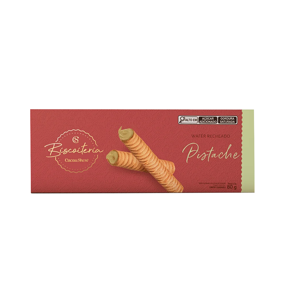 Wafer Biscoiteria Pistache 80g, , large. image number 0