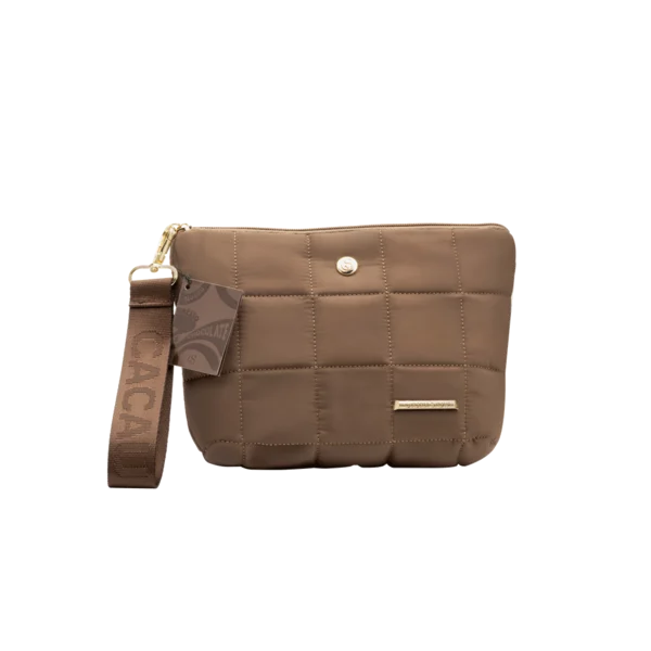 Necessaire Puffer Marrom Cacau Show
