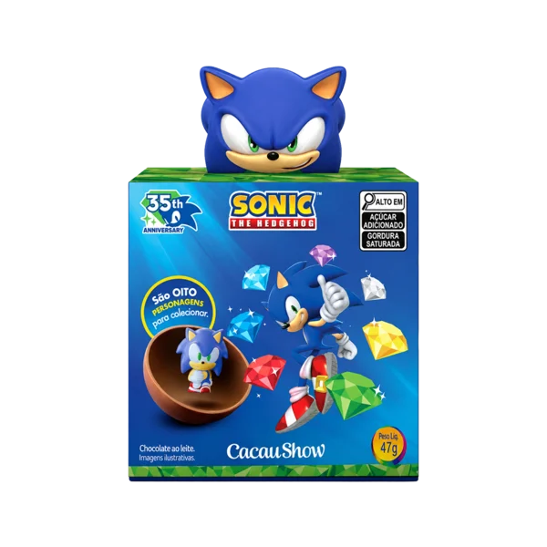 Caixa Surpresa do Sonic 47g