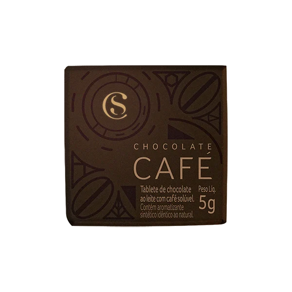 Tablete de Chocolate ao Leite Caf&eacute; 5g