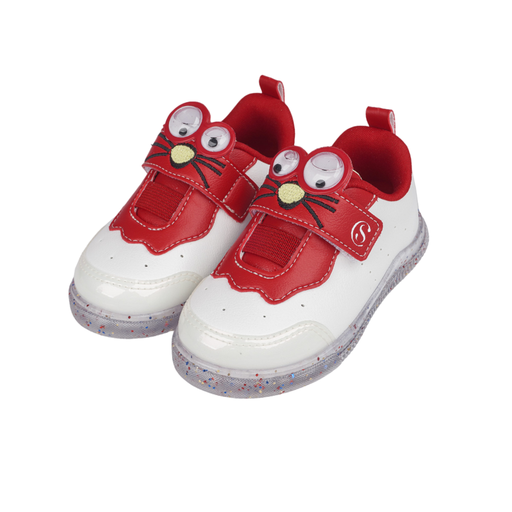 T&ecirc;nis Infantil Pampili Chocomonstros Fil&oacute; Branco, , large. image number 3