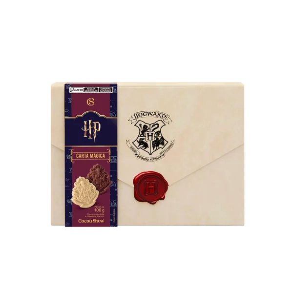 Caixa Carta de Hogwarts com Tabletes 100g