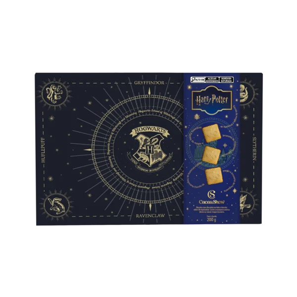 Caixa de Biscoitos ao Leite Harry Potter 200g