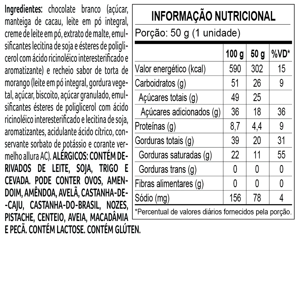 Tablete Dreams Torta de Morango 50g, , large. image number 1