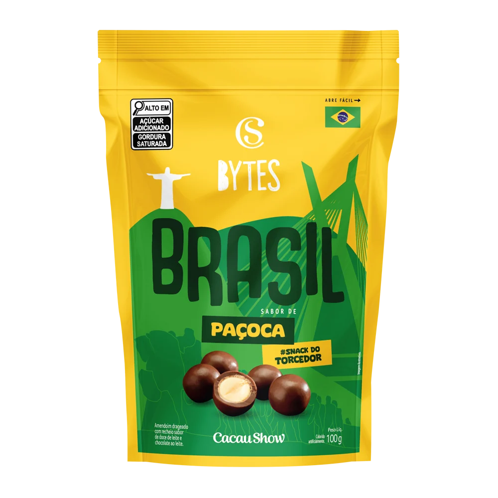 Drageado Bytes Brasil Pa&ccedil;oca 100g, , large. image number 0