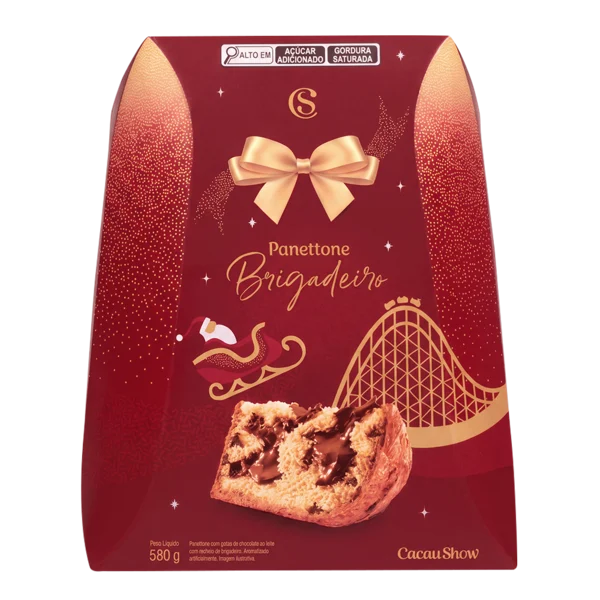 Panetone com Recheio de Brigadeiro 580g