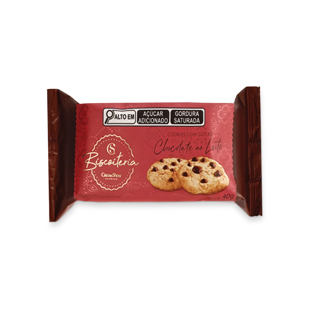 Cookies com Gotas ao Leite 40g, , large. image number 0