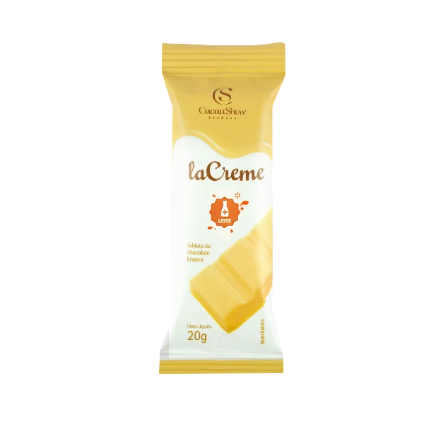 Tablete laCreme de Chocolate Branco 20g