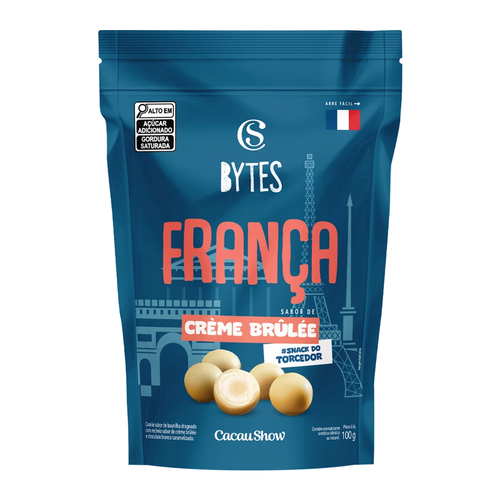 Drageado Bytes&nbsp;Cr&egrave;me Br&ucirc;l&eacute;e Fran&ccedil;a 100g, , large. image number 0