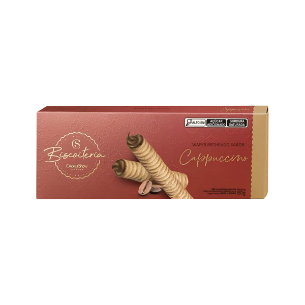 Wafer Biscoiteria Cappuccino 80g