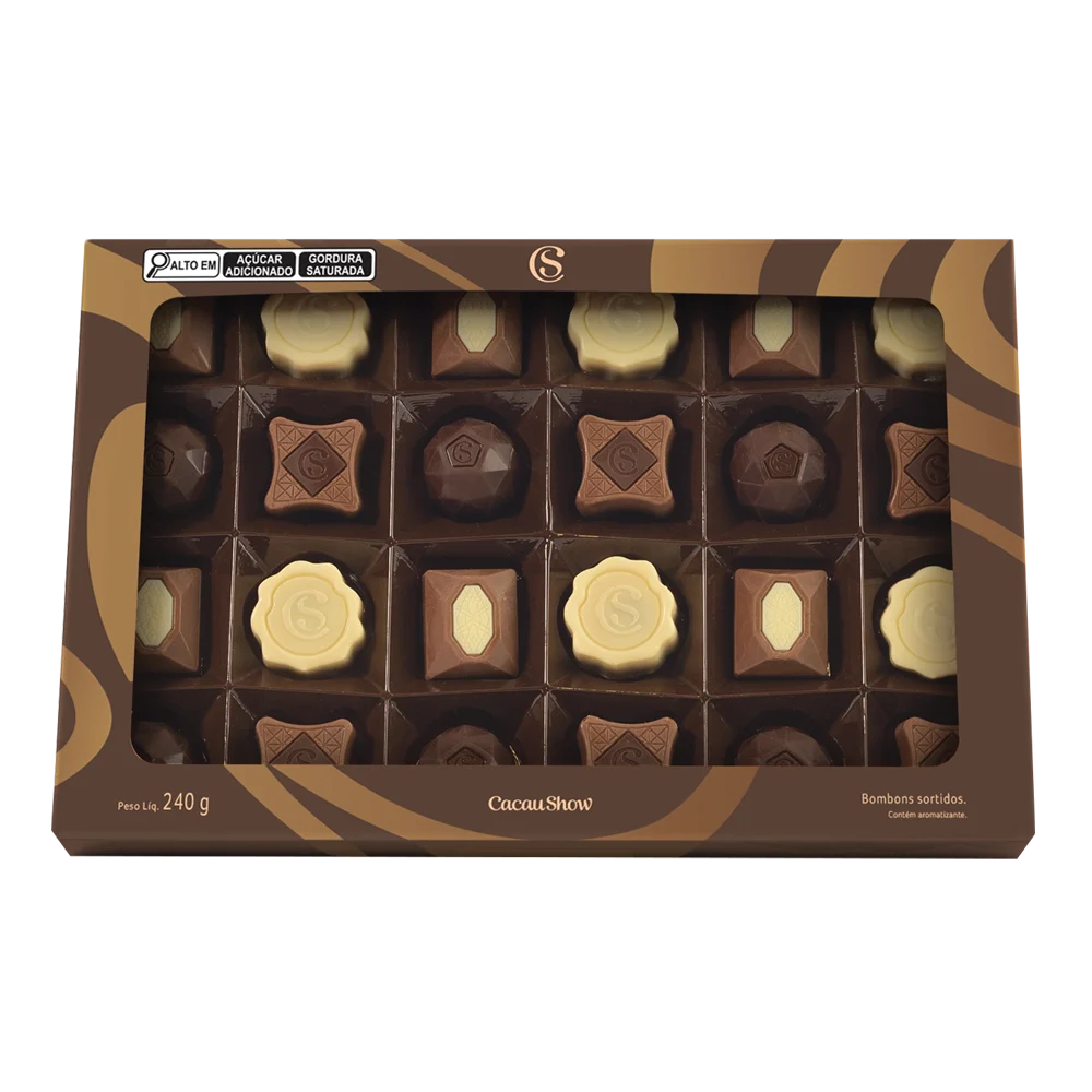 Caixa de Bombons Sortidos 240g, , large. image number 0